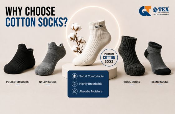 Here are 5 benefits of cotton socks manufactured by QTEX Here are 5 benefits of cotton socks manufactured by QTEX
