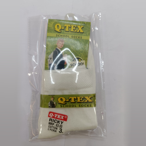 Ricky (PV Lycra Ankle) - School Socks | Q-Tex Socks | Best School Socks Manufacturer in Delhi